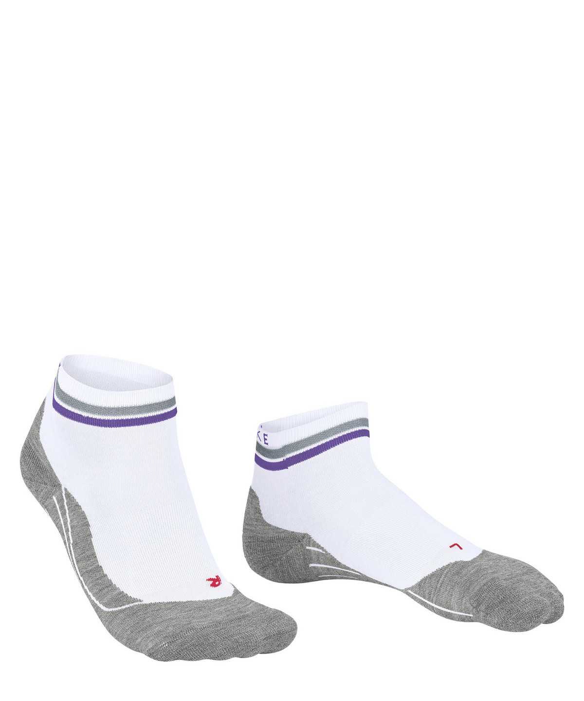 Falke RU4 Endurance Short Reflect Running Short sock Sports Socks Női Fehér | EDMA-42819