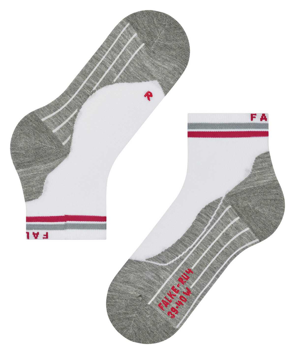 Falke RU4 Endurance Short Reflect Running Short sock Sports Socks Női Fehér | AQBG-67129