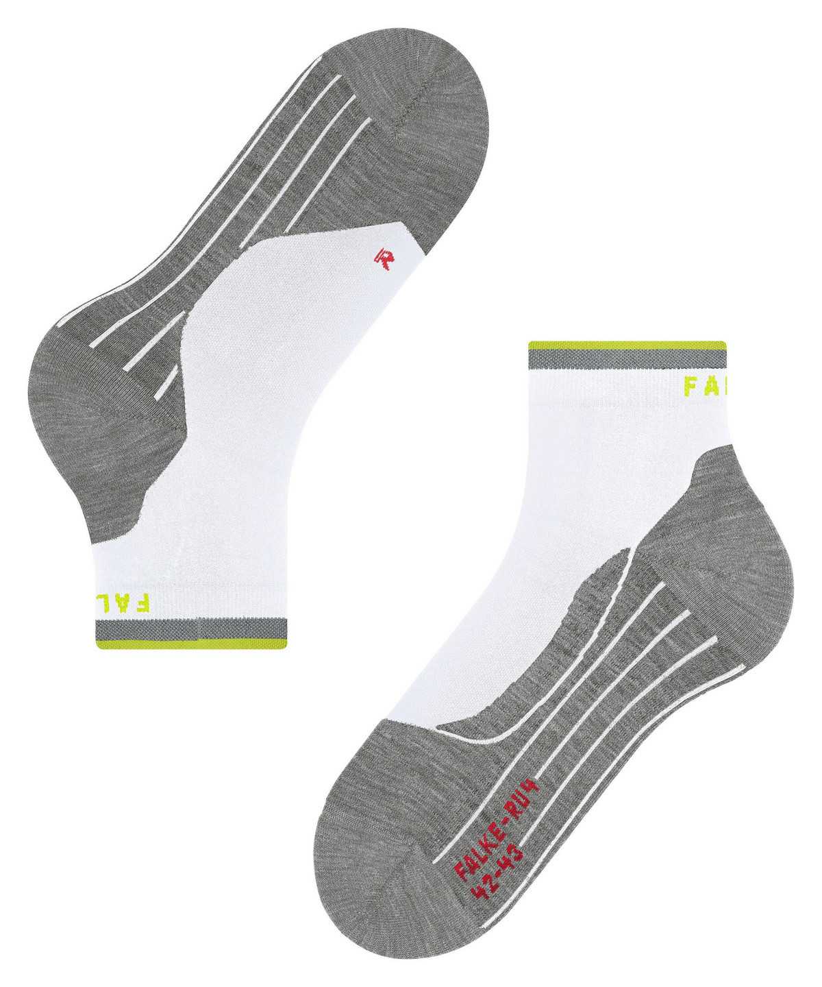 Falke RU4 Endurance Short Reflect Running Short sock Zokni Férfi Fehér | LPCT-28930