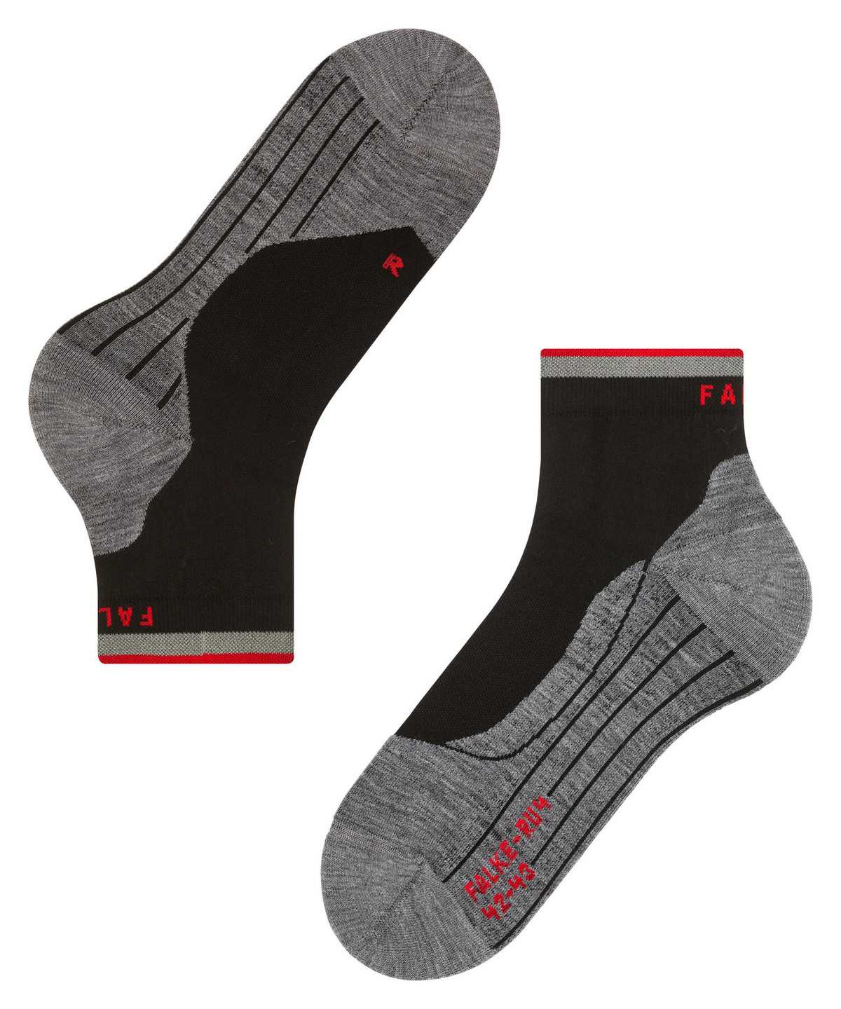 Falke RU4 Endurance Short Reflect Running Short sock Zokni Férfi Fekete | UVOH-40361