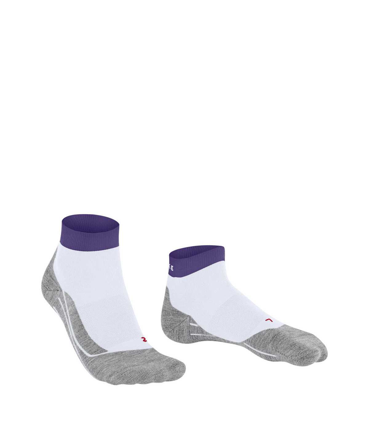 Falke RU4 Endurance Short Running Short sock Sports Socks Női Fehér | NBZR-48029