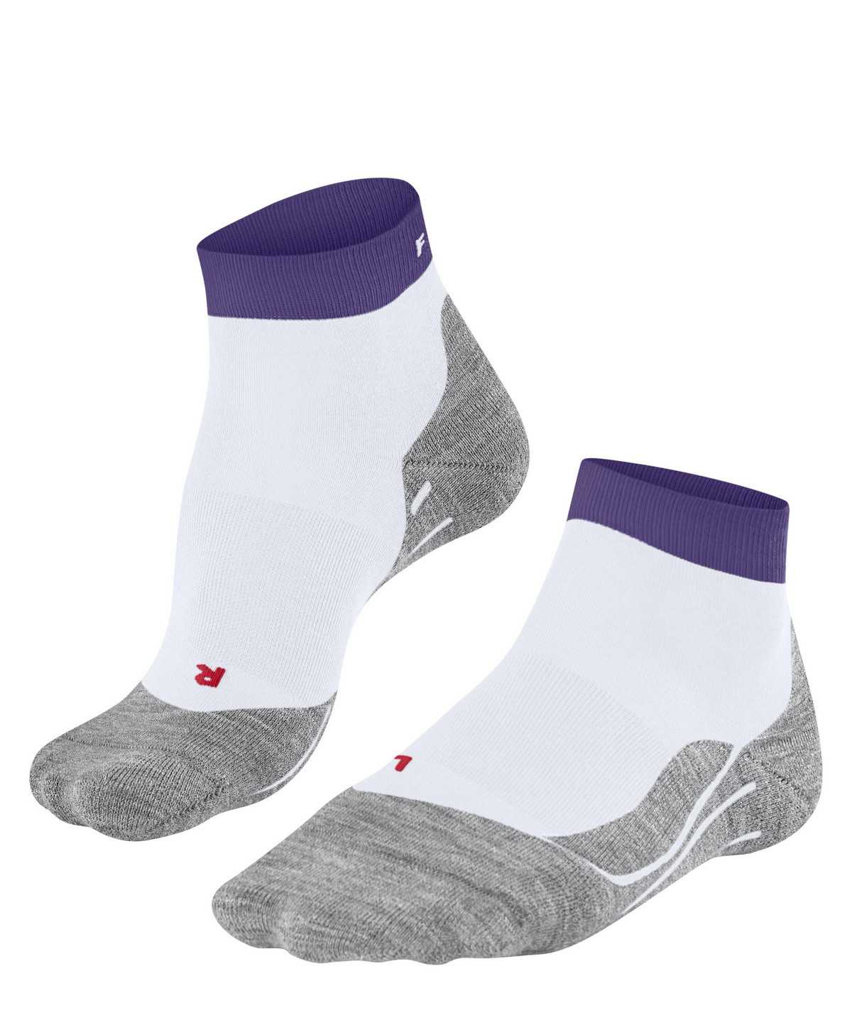 Falke RU4 Endurance Short Running Short sock Sports Socks Női Fehér | NBZR-48029