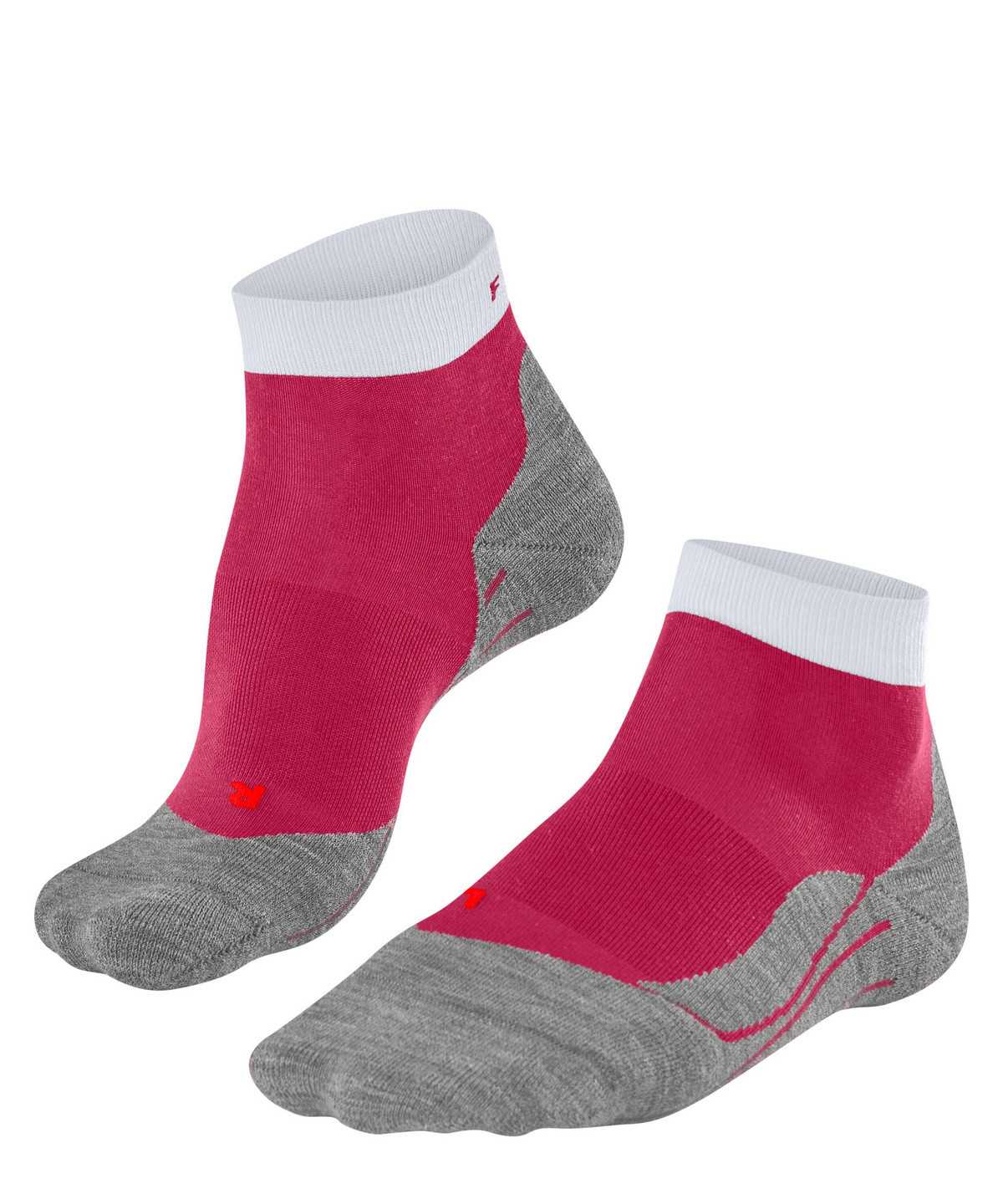 Falke RU4 Endurance Short Running Short sock Sports Socks Női Piros | RFYM-61059