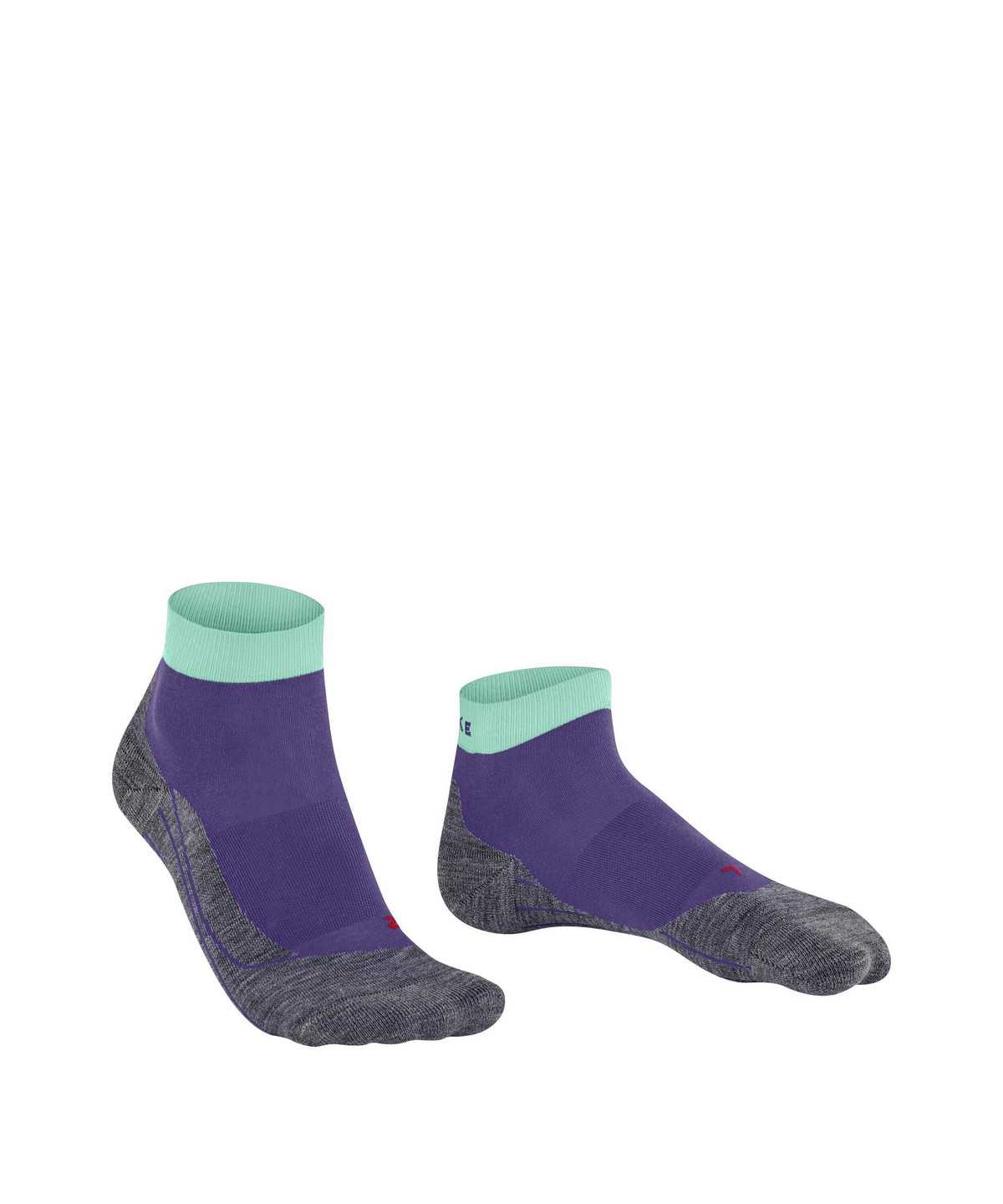 Falke RU4 Endurance Short Running Short sock Sports Socks Női Lila | NDPG-62739