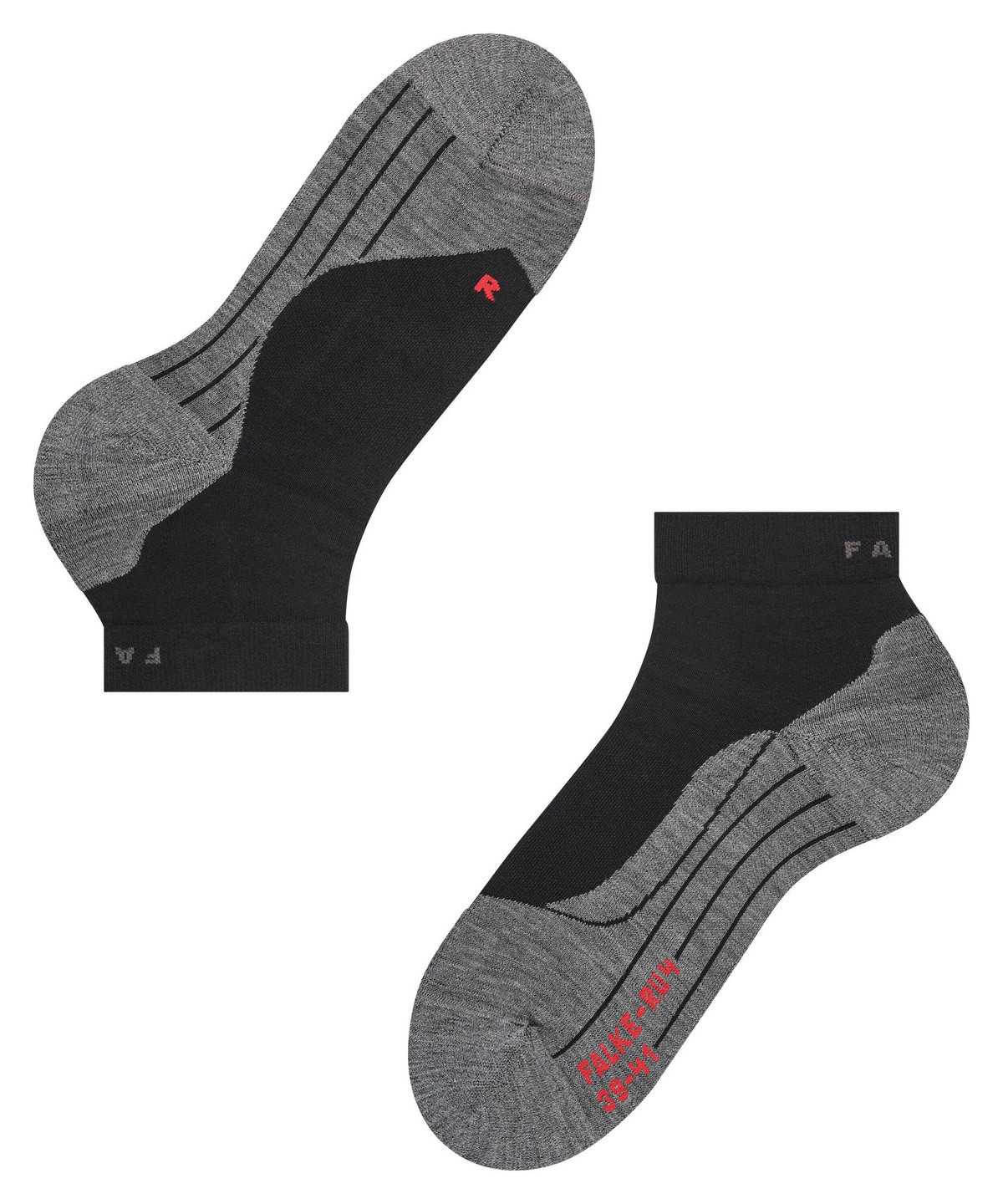 Falke RU4 Endurance Short Running Short sock Sports Socks Női Fekete | IWUO-63172