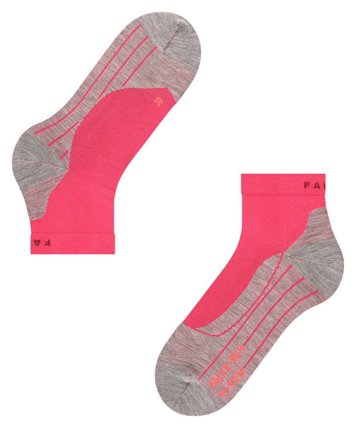 Falke RU4 Endurance Short Running Short sock Sports Socks Női Piros | ZCXH-63487