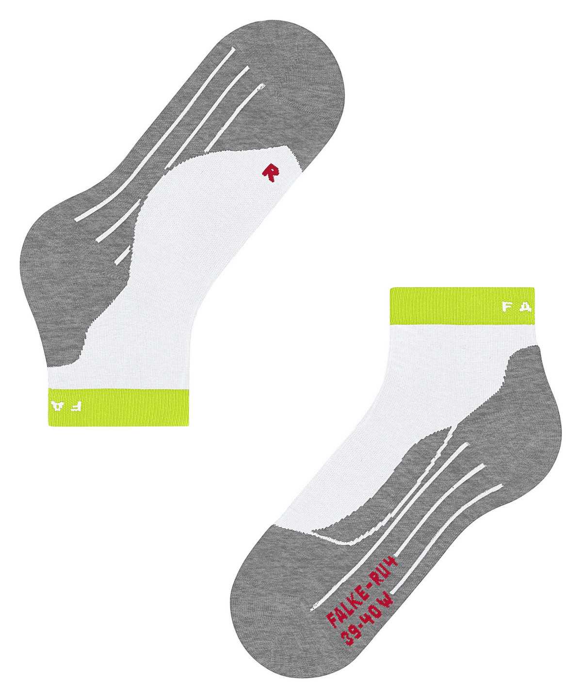 Falke RU4 Endurance Short Running Short sock Zokni Férfi Fehér | MWGA-30279