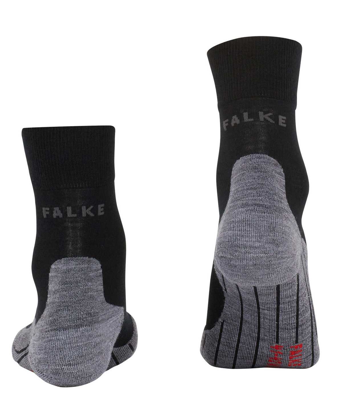 Falke RU4 Endurance Wool Running Socks Sports Socks Női Fekete | HWEL-29643