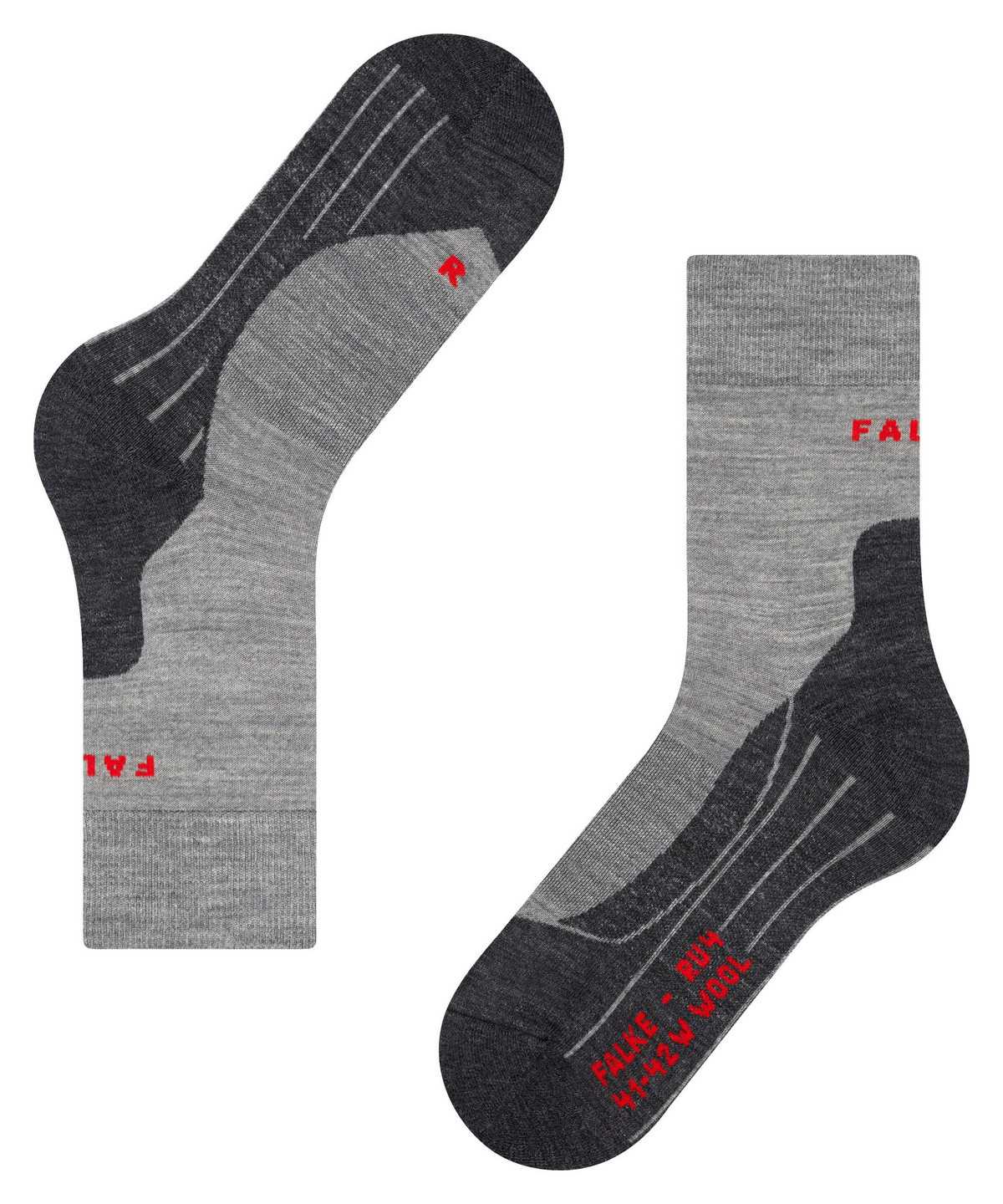 Falke RU4 Endurance Wool Running Socks Sports Socks Női Szürke | OXAY-61248