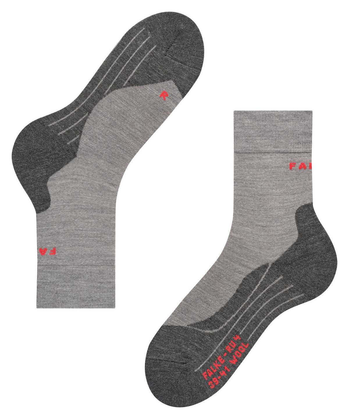 Falke RU4 Endurance Wool Running Socks Zokni Férfi Szürke | LWKZ-65487