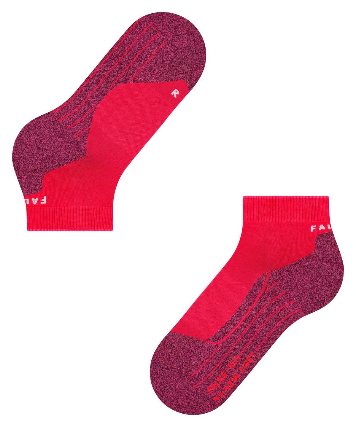 Falke RU4 Light Performance Short Running Short sock Sports Socks Női Piros | GXRJ-27845