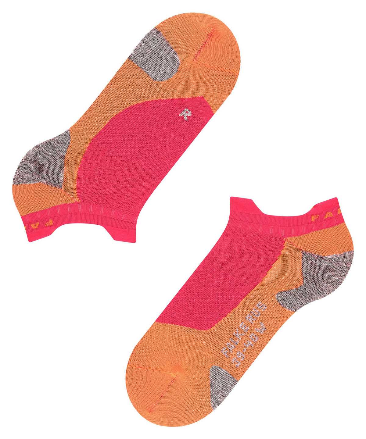 Falke RU5 Race Invisible Running Invisibles Sports Socks Női Piros | IAKU-09572