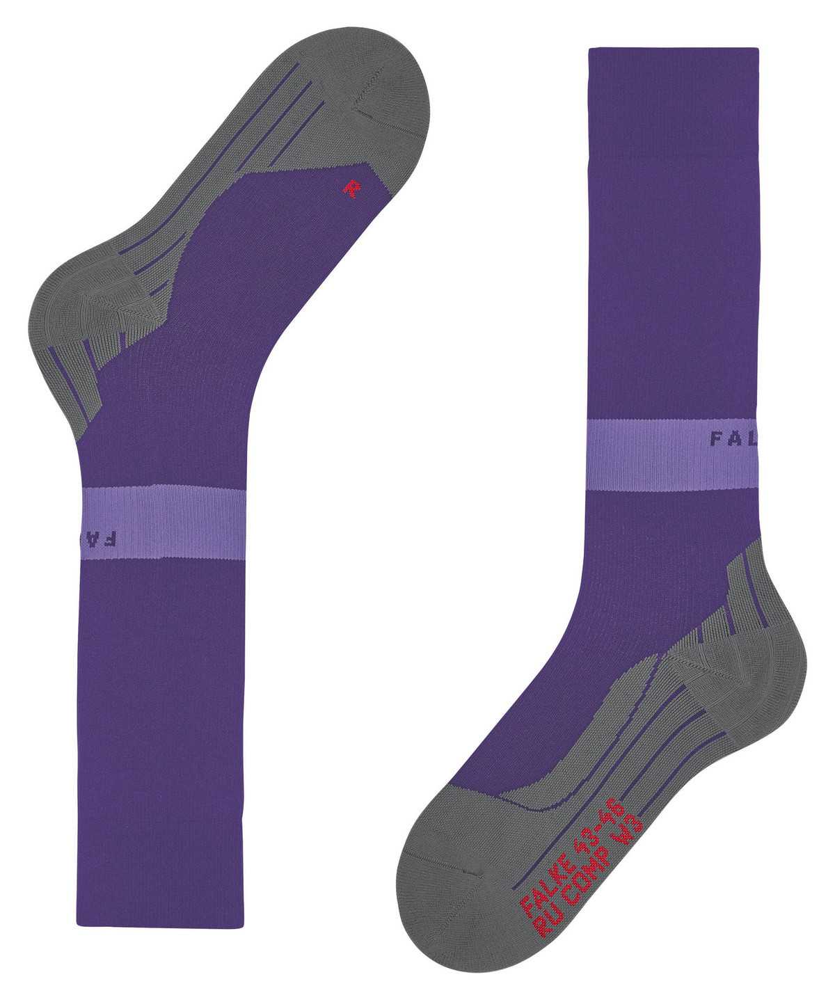 Falke RU Compression Energy Running Knee-high Socks Sports Socks Női Lila | NPXD-42953