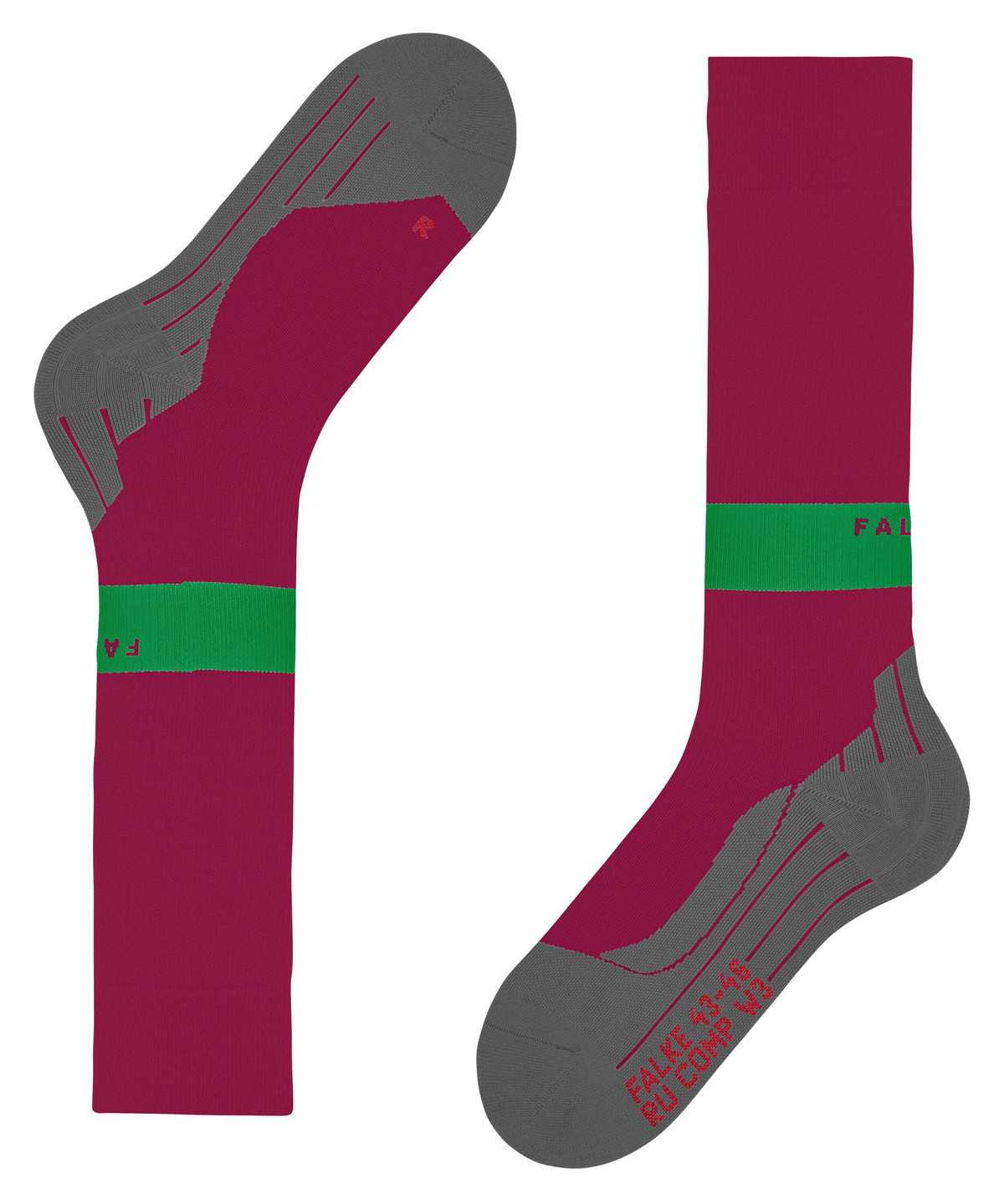 Falke RU Compression Energy Running Knee-high Socks Sports Socks Női Piros | BFCV-20754