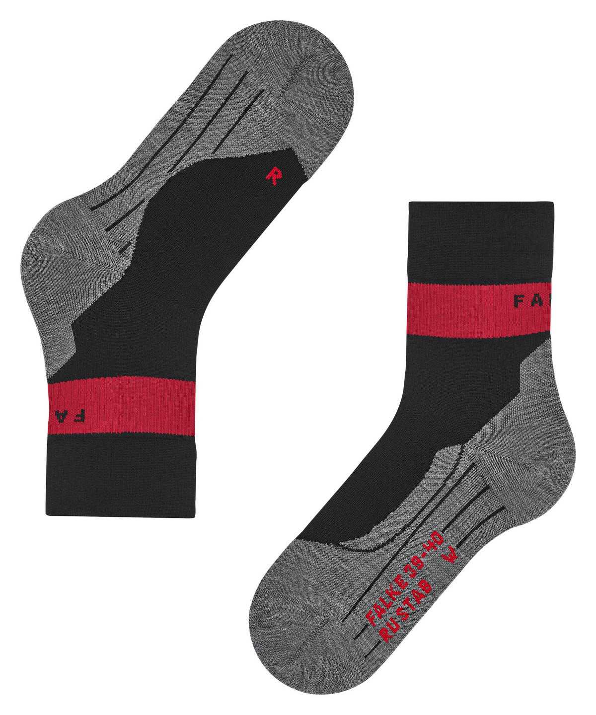 Falke RU Compression Stabilizing Running Socks Sports Socks Női Fekete | CWMZ-84579