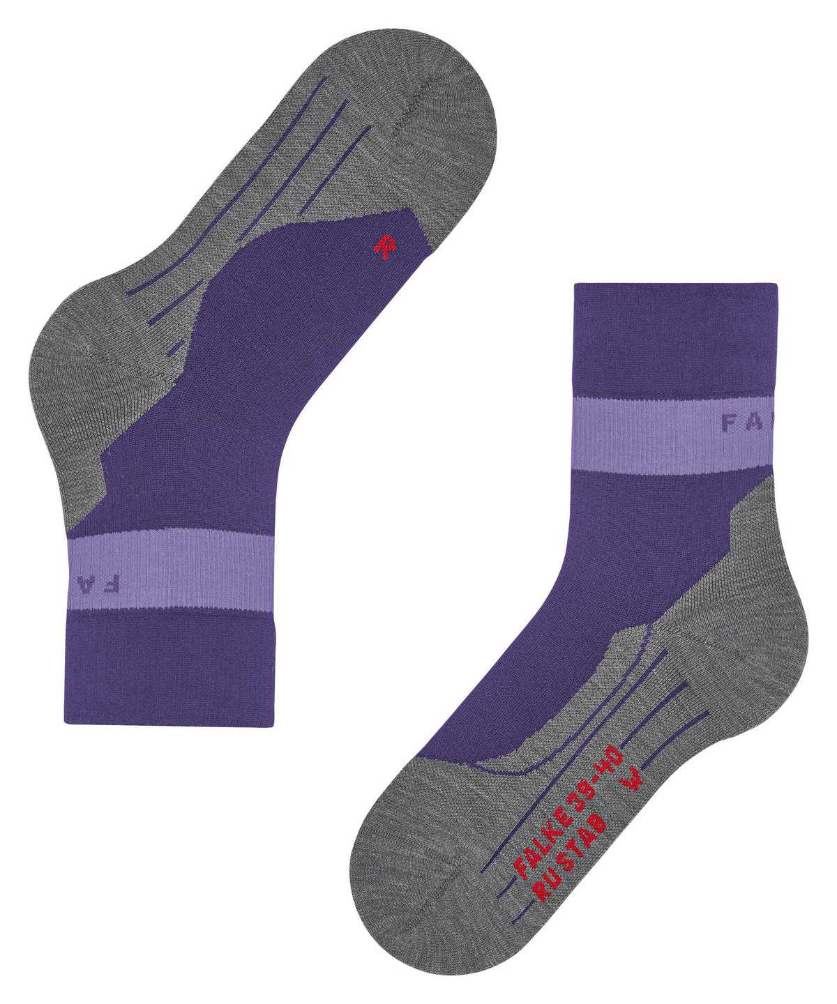 Falke RU Compression Stabilizing Running Socks Sports Socks Női Lila | KVXN-82794