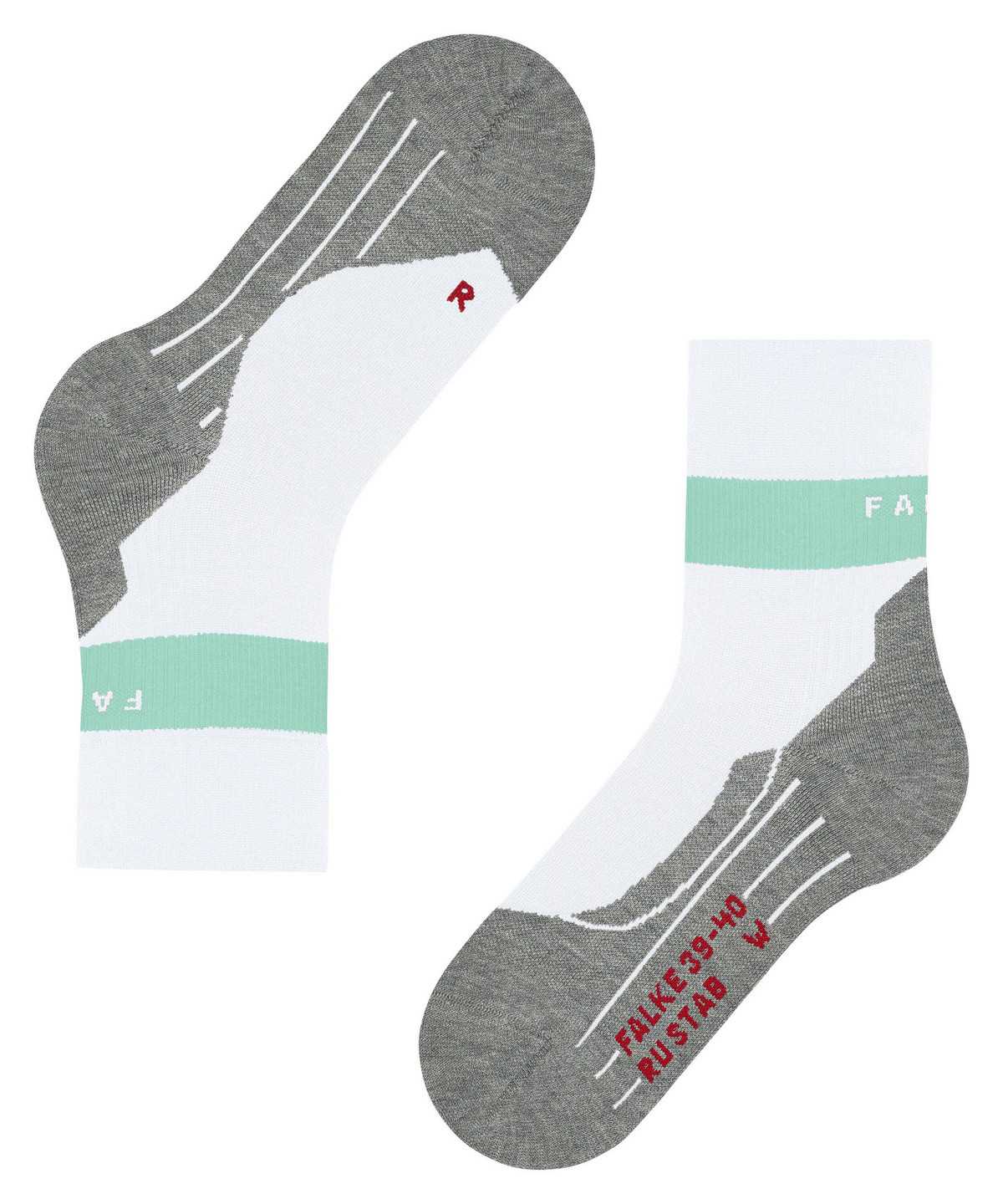 Falke RU Compression Stabilizing Running Socks Sports Socks Női Fehér | EOTS-73590