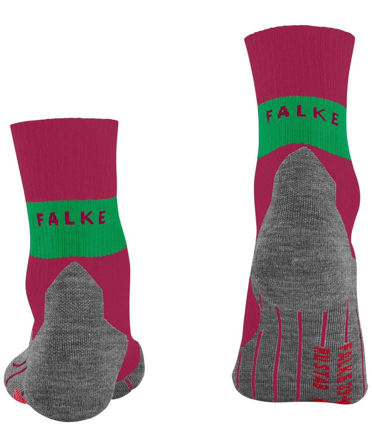 Falke RU Compression Stabilizing Running Socks Sports Socks Női Piros | EFDC-38167