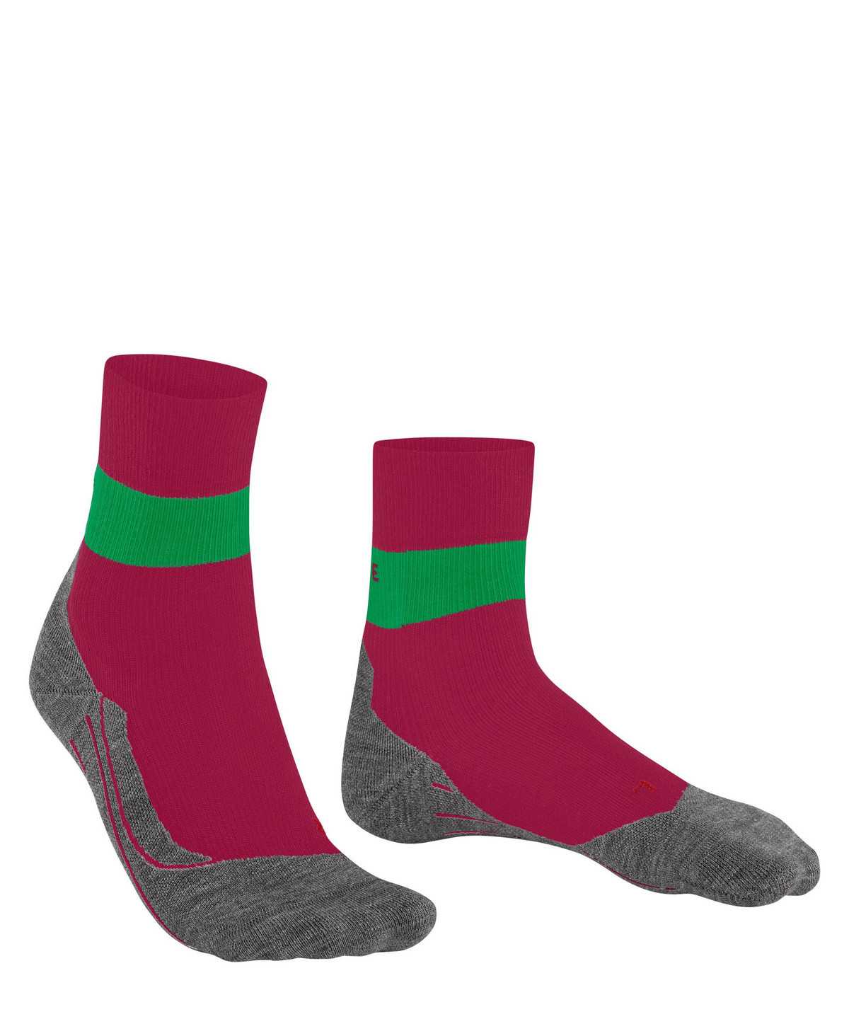 Falke RU Compression Stabilizing Running Socks Sports Socks Női Piros | EFDC-38167