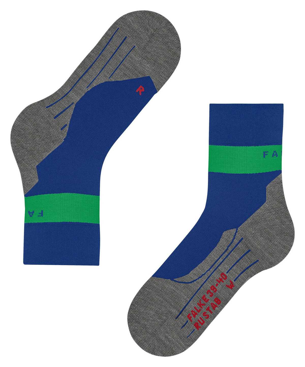 Falke RU Compression Stabilizing Running Socks Zokni Férfi Kék | VFPU-14087