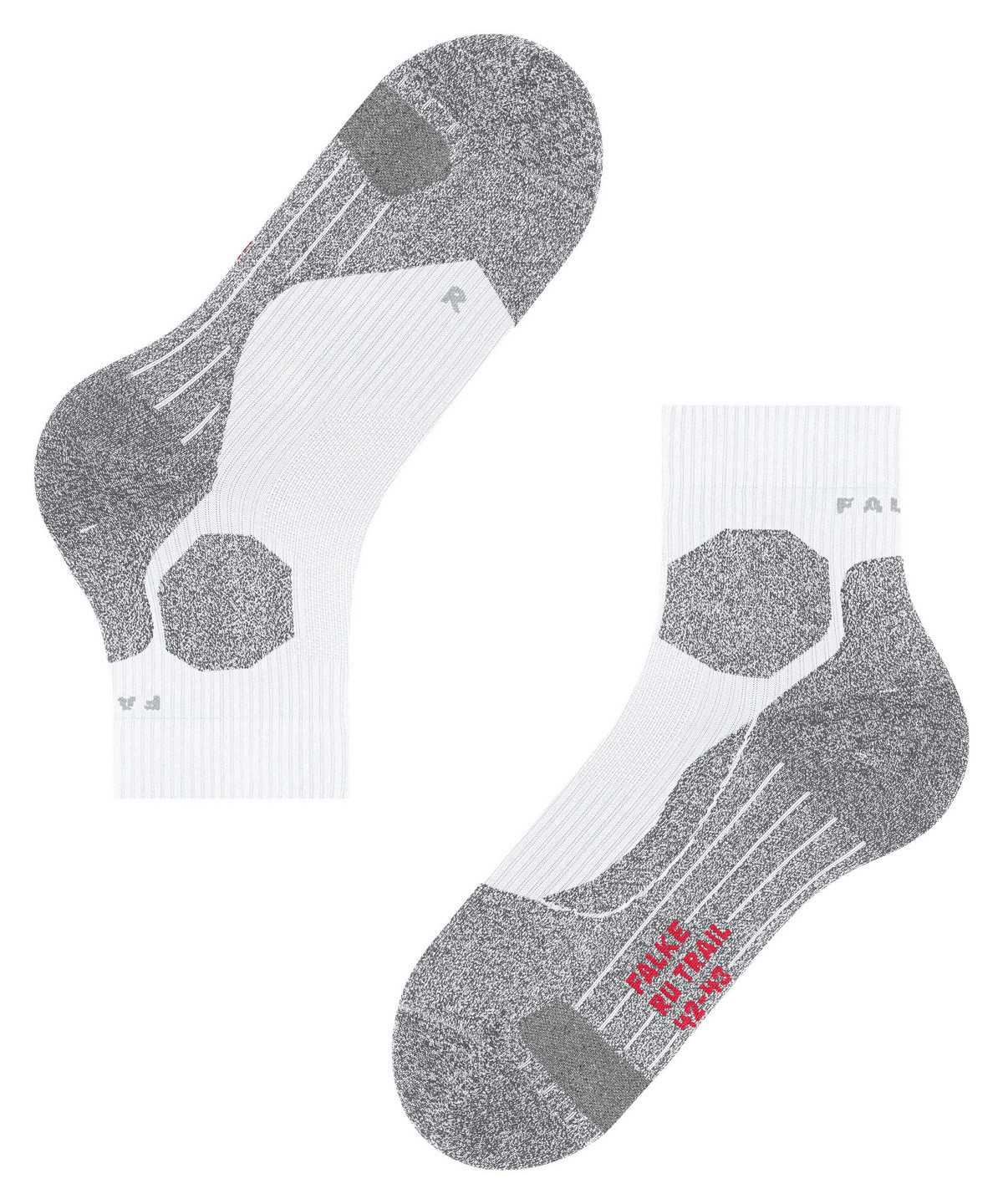 Falke RU Trail Grip Running Socks Zokni Férfi Fehér | PUIZ-30621