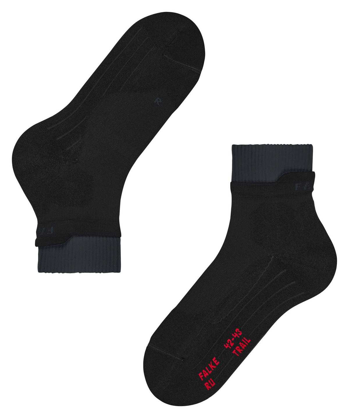 Falke RU Trail Running Socks Zokni Férfi Fekete | PEKG-17502