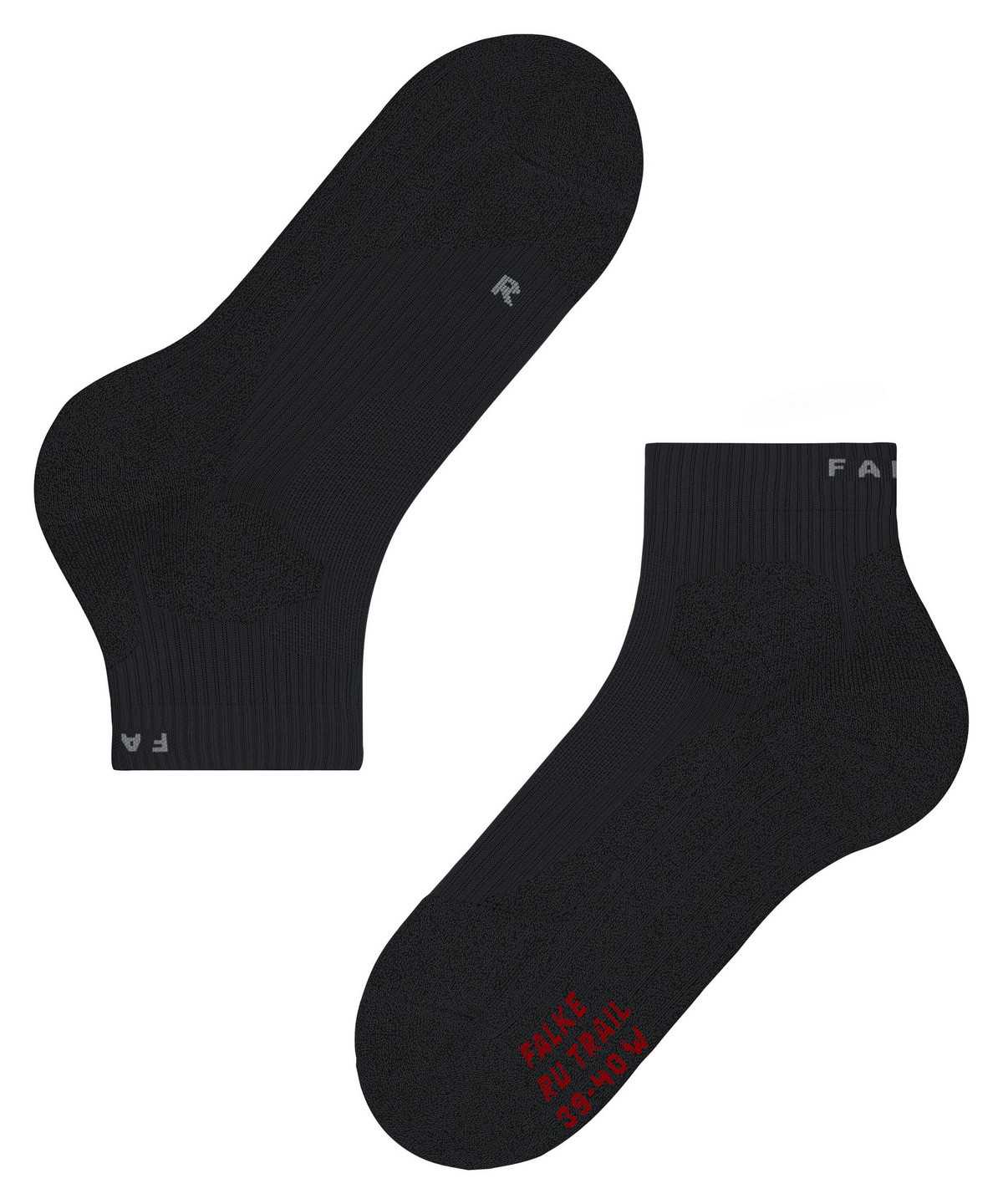 Falke RU Trail Running Socks Zokni Férfi Fekete | QGTX-36249