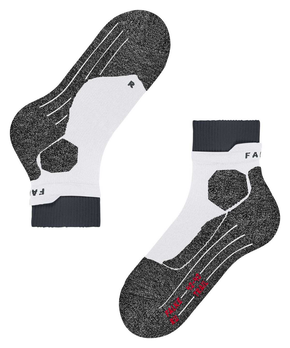 Falke RU Trail Running Socks Zokni Férfi Fehér | LETQ-90458