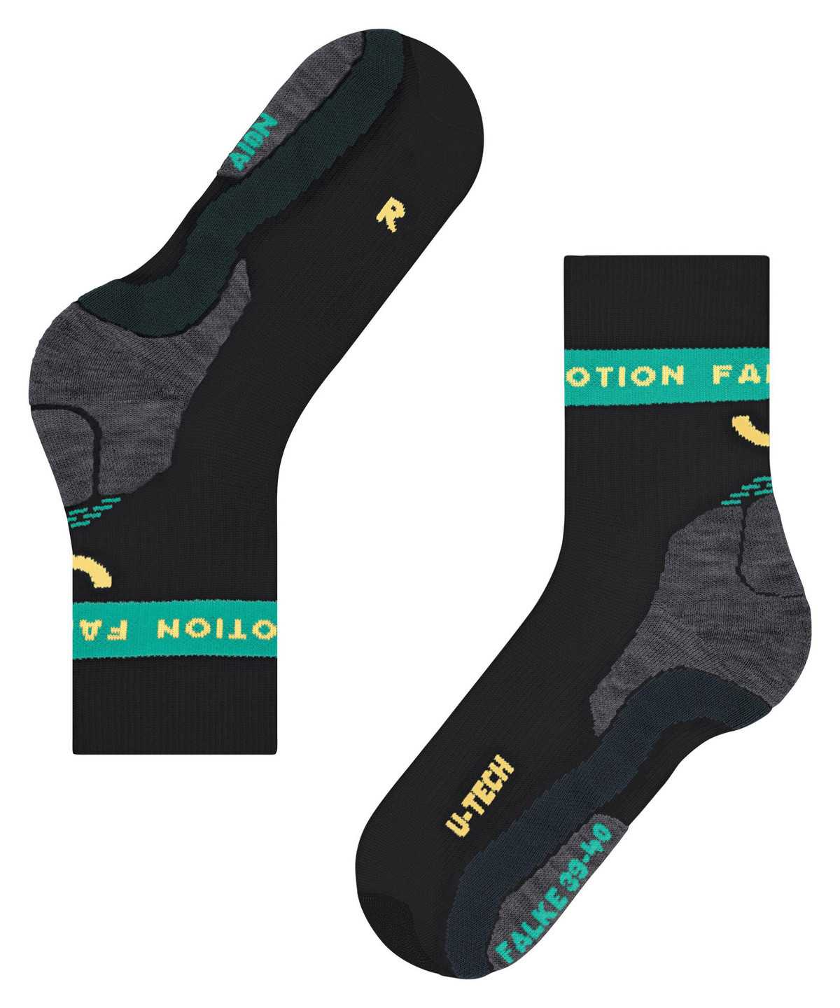 Falke RU True Motion Aion Running Socks Sports Socks Női Fekete | JASK-05243