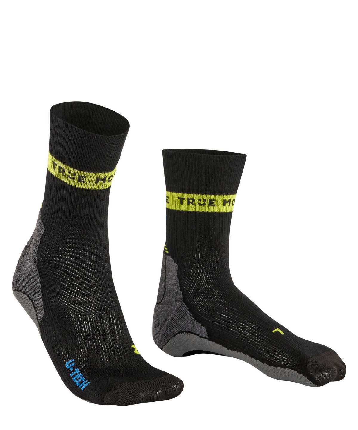 Falke RU True Motion Aion Running Socks Zokni Férfi Fekete | POXL-94815