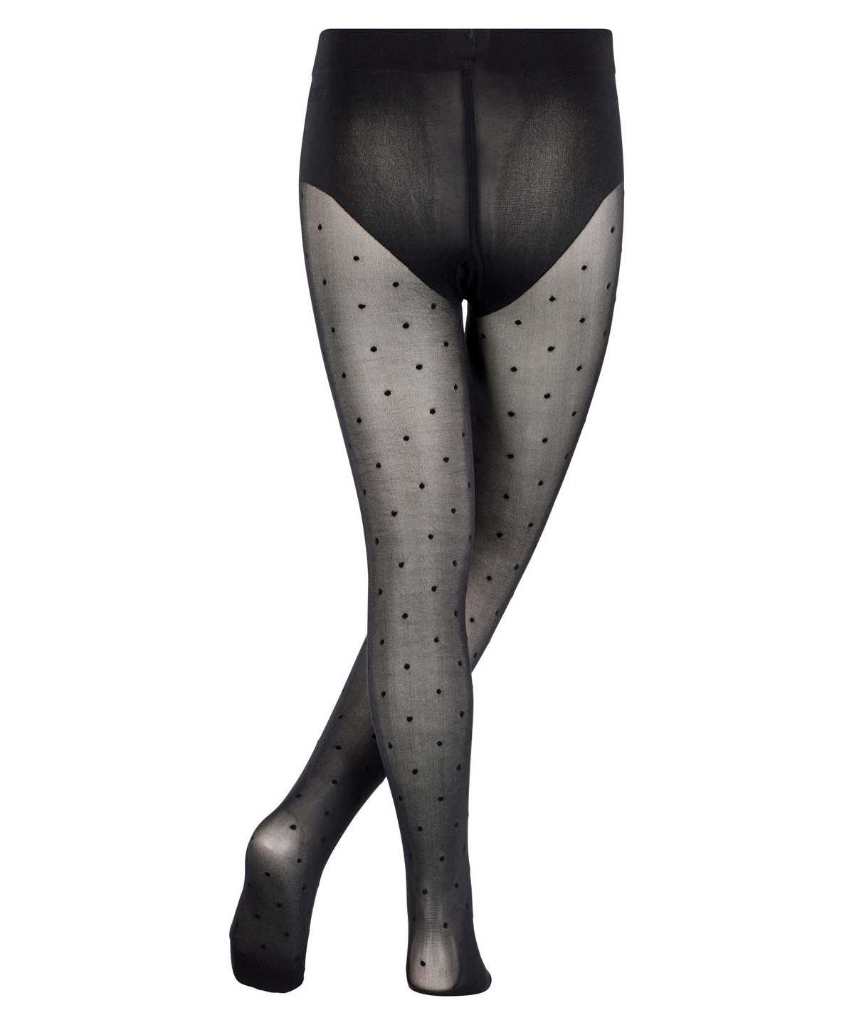 Falke Romantic Dot Tights Tights Gyerek Fekete | FNBR-12834