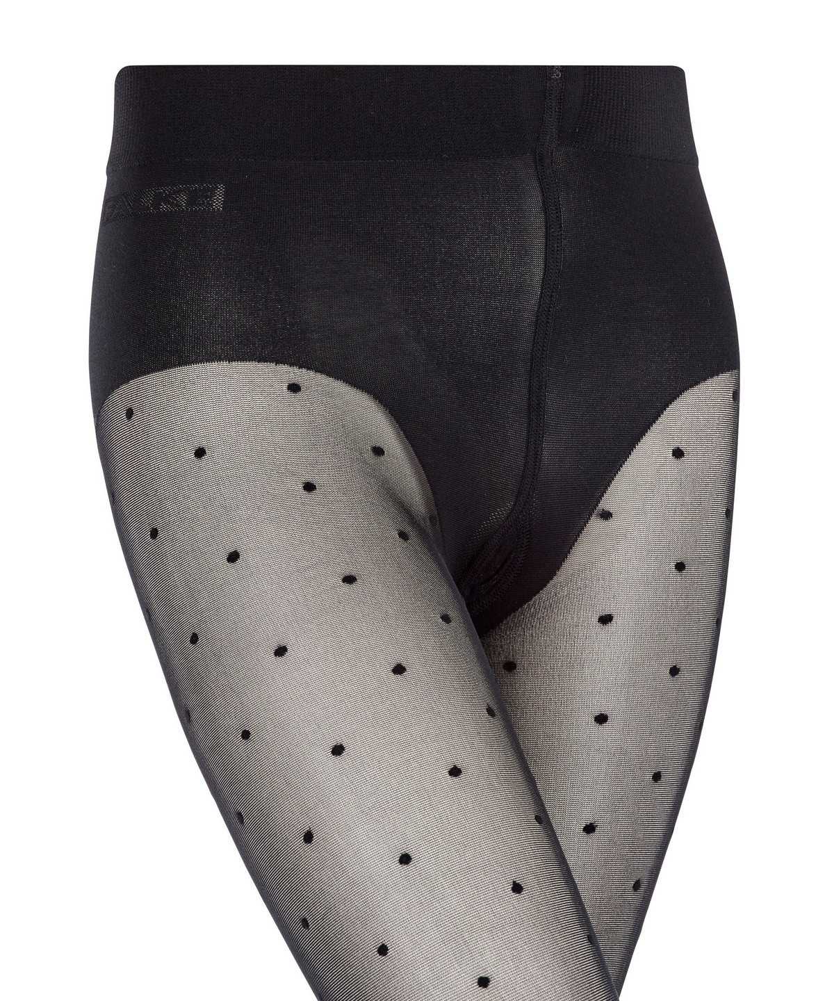 Falke Romantic Dot Tights Tights Gyerek Fekete | FNBR-12834