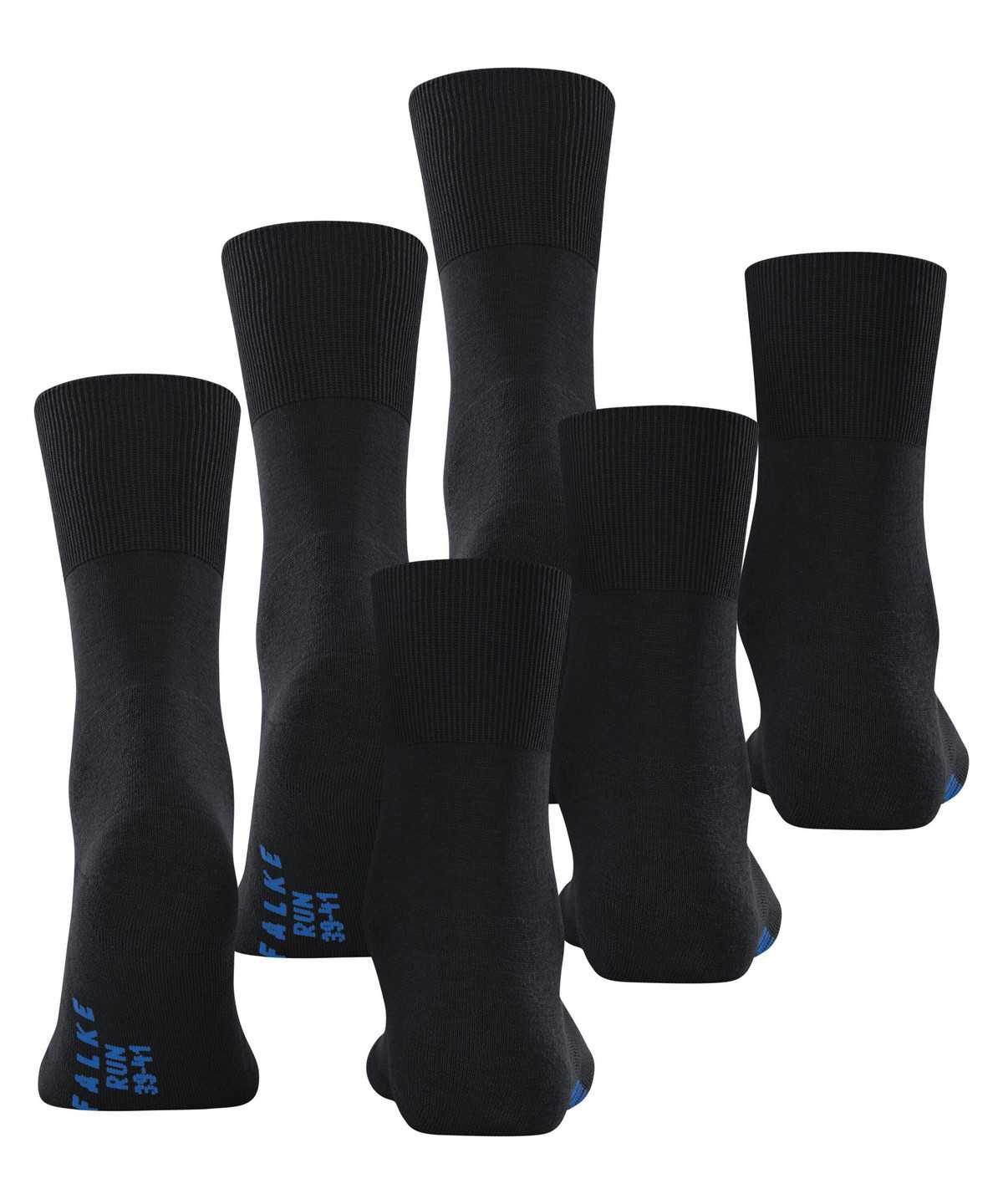 Falke Run 3-Pack Socks Zokni Férfi Fekete | TGEW-75421