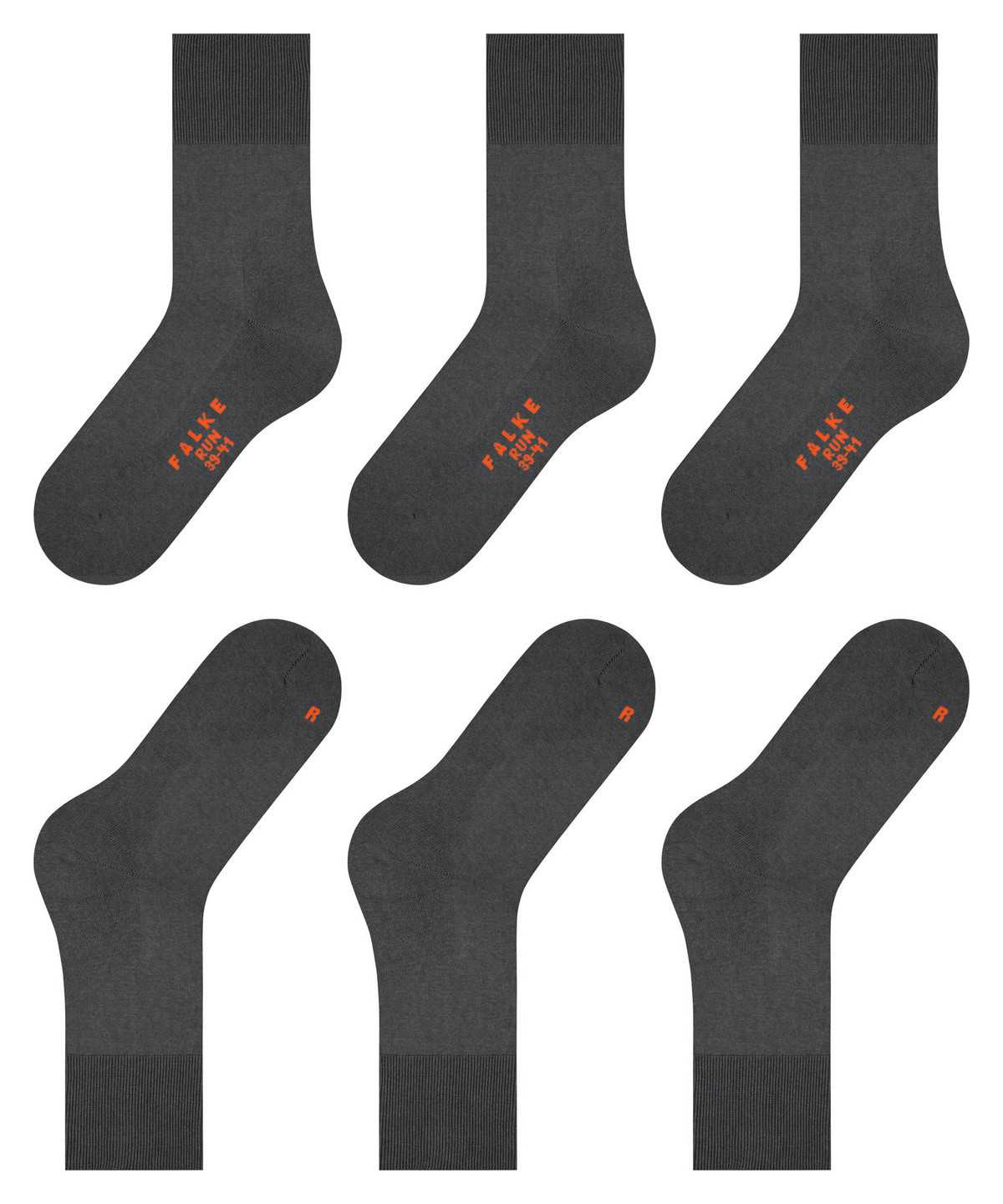 Falke Run 3-Pack Socks Zokni Férfi Szürke | BDFV-06254