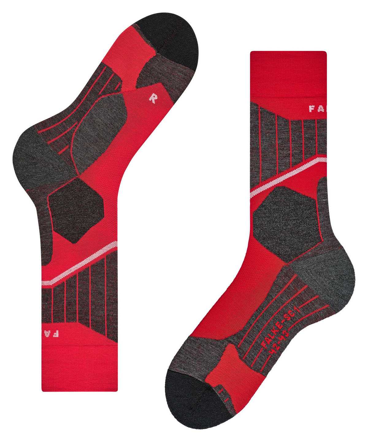 Falke SC1 Skiing Socks Zokni Férfi Piros | NHBF-74983