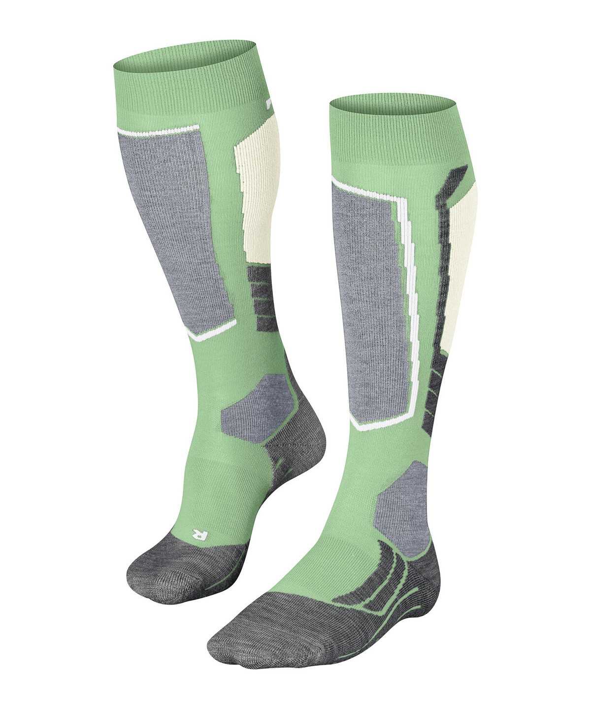 Falke SK2 Intermediate Skiing Knee-high Socks Sports Socks Női Zöld | BERM-08415