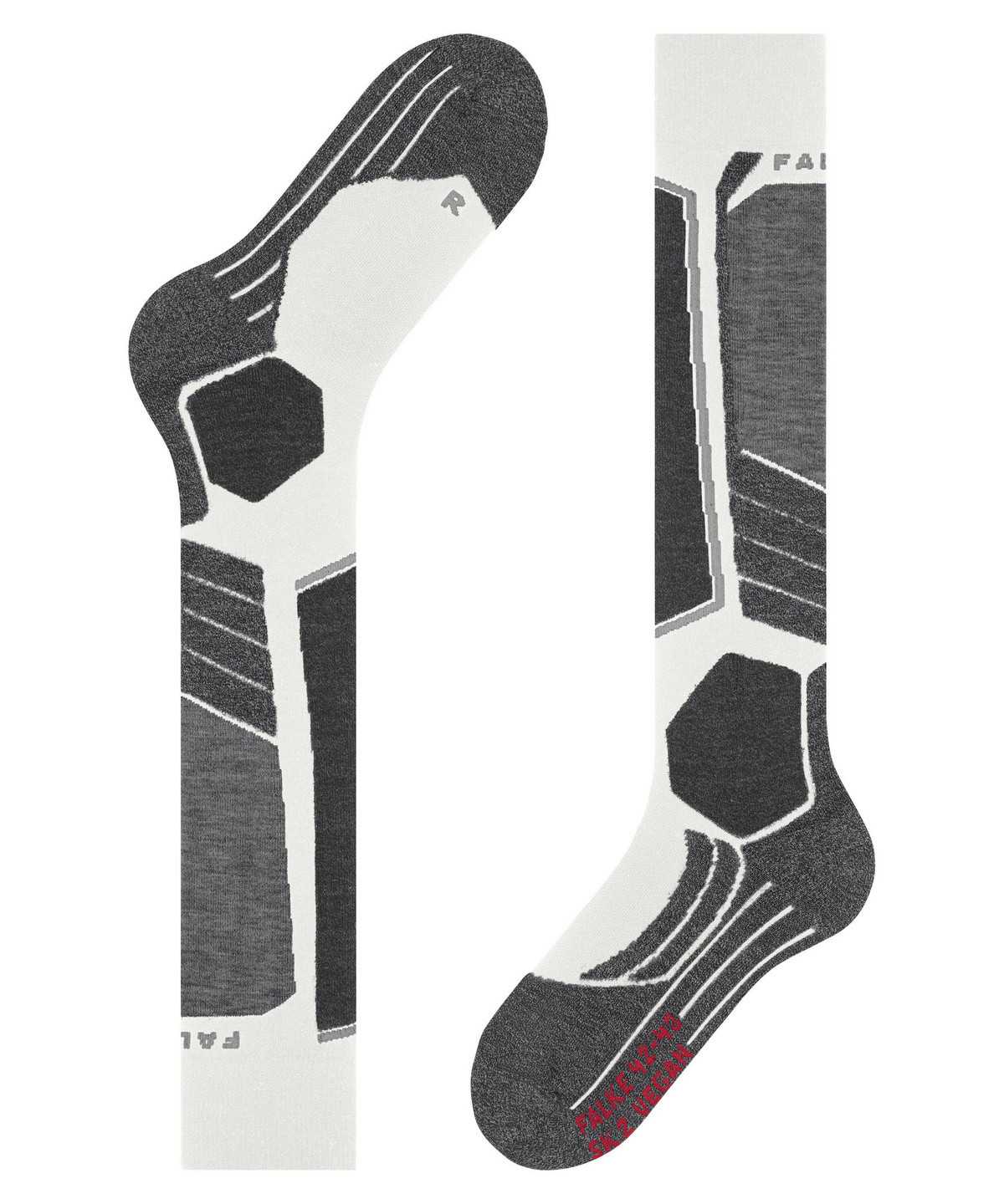 Falke SK2 Intermediate Vegan Skiing Knee-high Socks Sports Socks Női Fehér | QBHU-62571