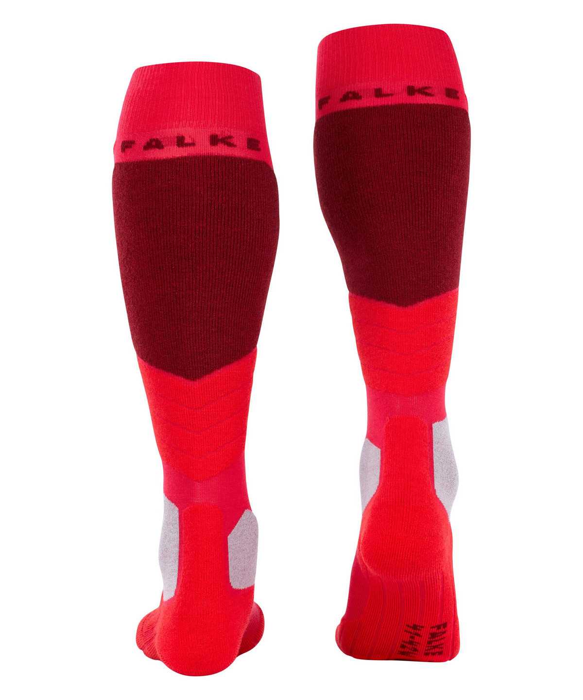 Falke SK2 Intermediate Wool Skiing Knee-high Socks Sports Socks Női Piros | ZRLA-39784