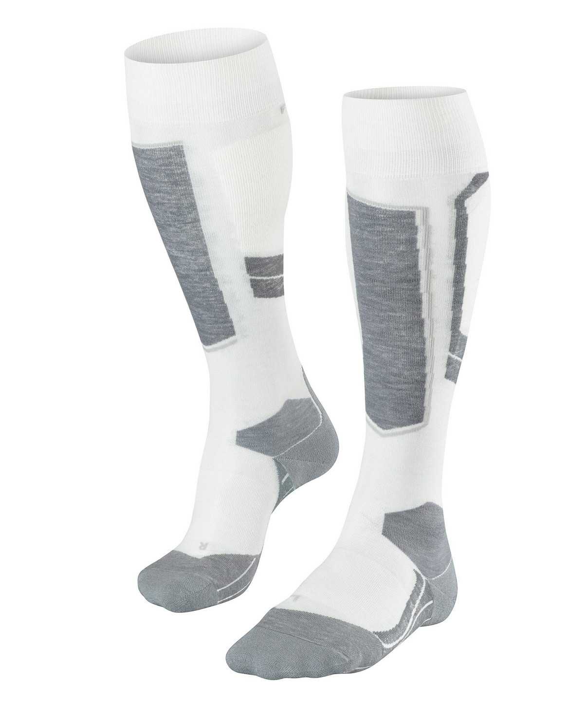 Falke SK4 Wool Skiing Knee-high Socks Sports Socks Női Fehér | UPKC-76381