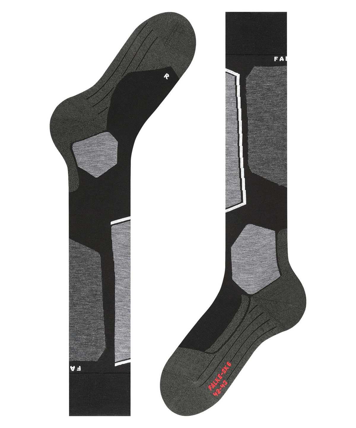 Falke SK6 Pro Skiing Knee-high Socks Zokni Férfi Fekete | DQKL-65984