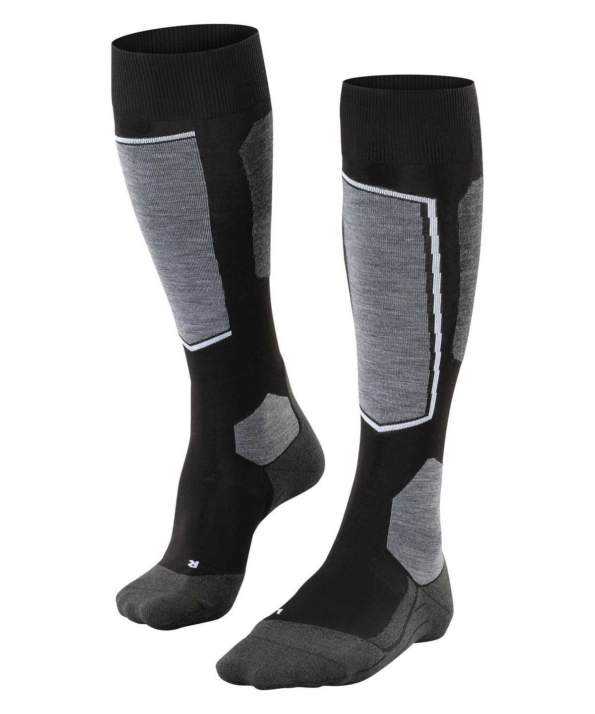 Falke SK6 Pro Skiing Knee-high Socks Zokni Férfi Fekete | DQKL-65984