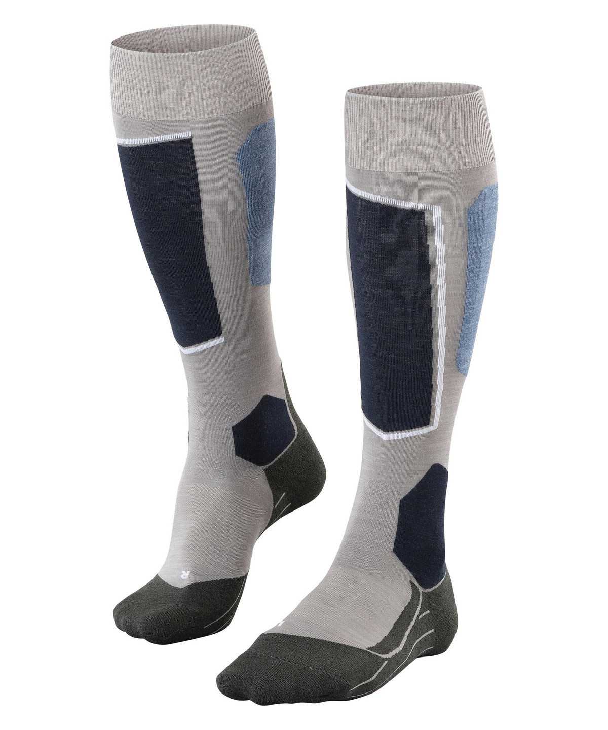 Falke SK6 Pro Skiing Knee-high Socks Zokni Férfi Szürke | UNSG-02735