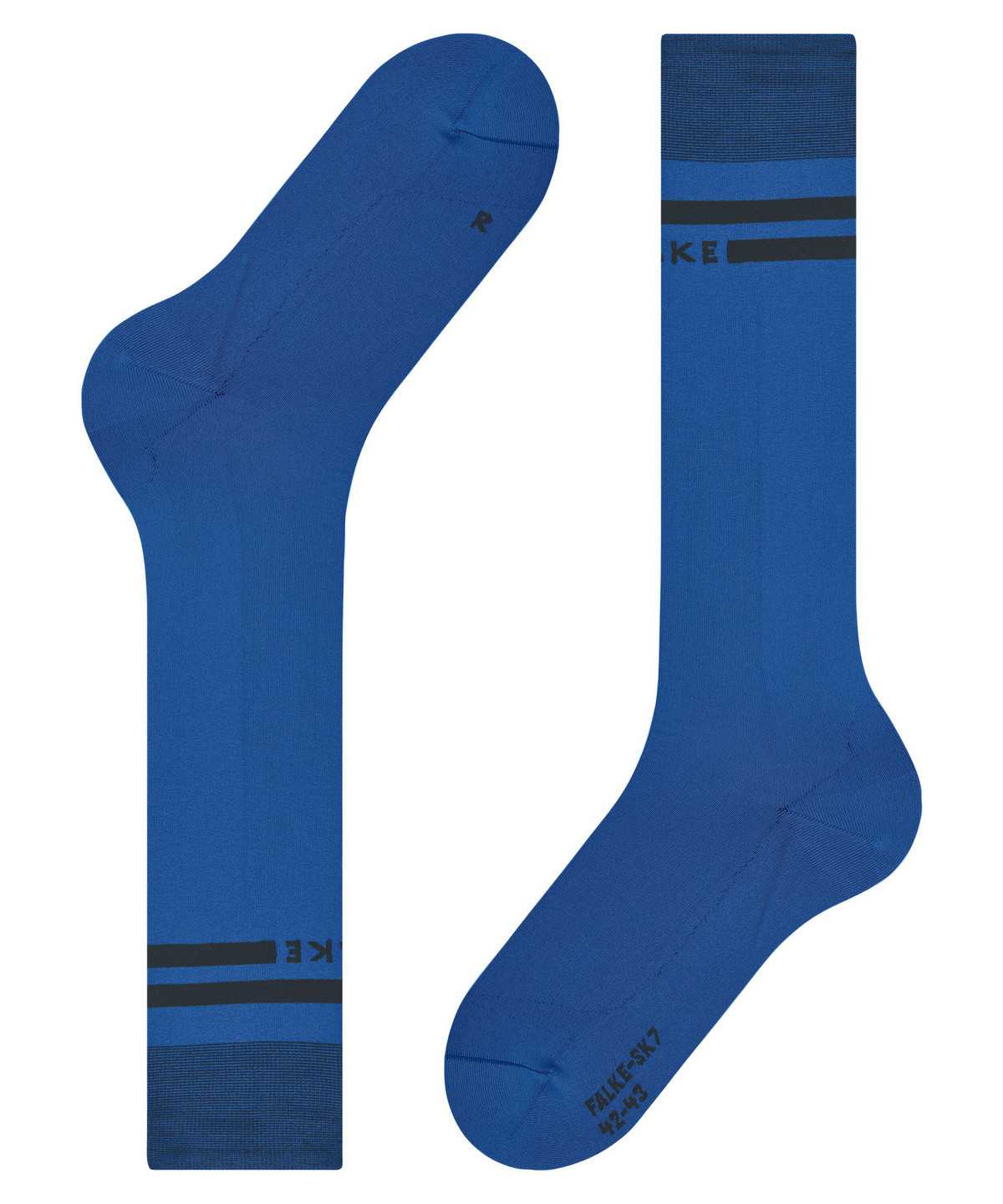 Falke SK7 Race Skiing Knee-high Socks Zokni Férfi Kék | CVHX-85401