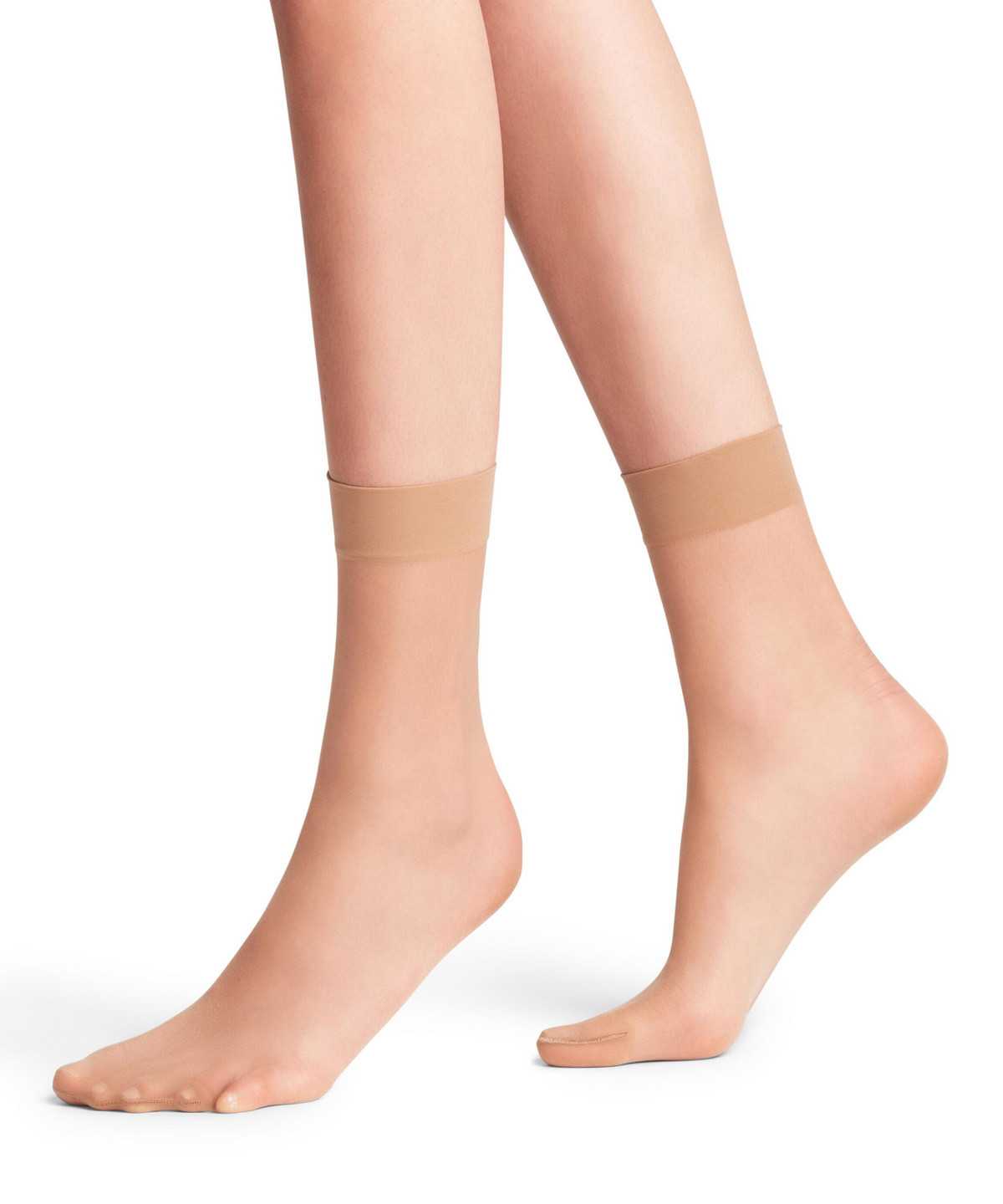 Falke Seidenglatt 15 DEN Ankle socks Zokni Női Bézs | YHQZ-71409