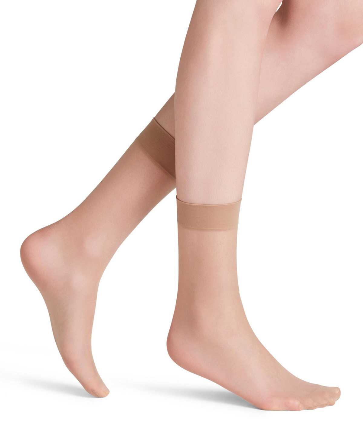 Falke Seidenglatt 15 DEN Ankle socks Zokni Női Bézs | QKSG-30947