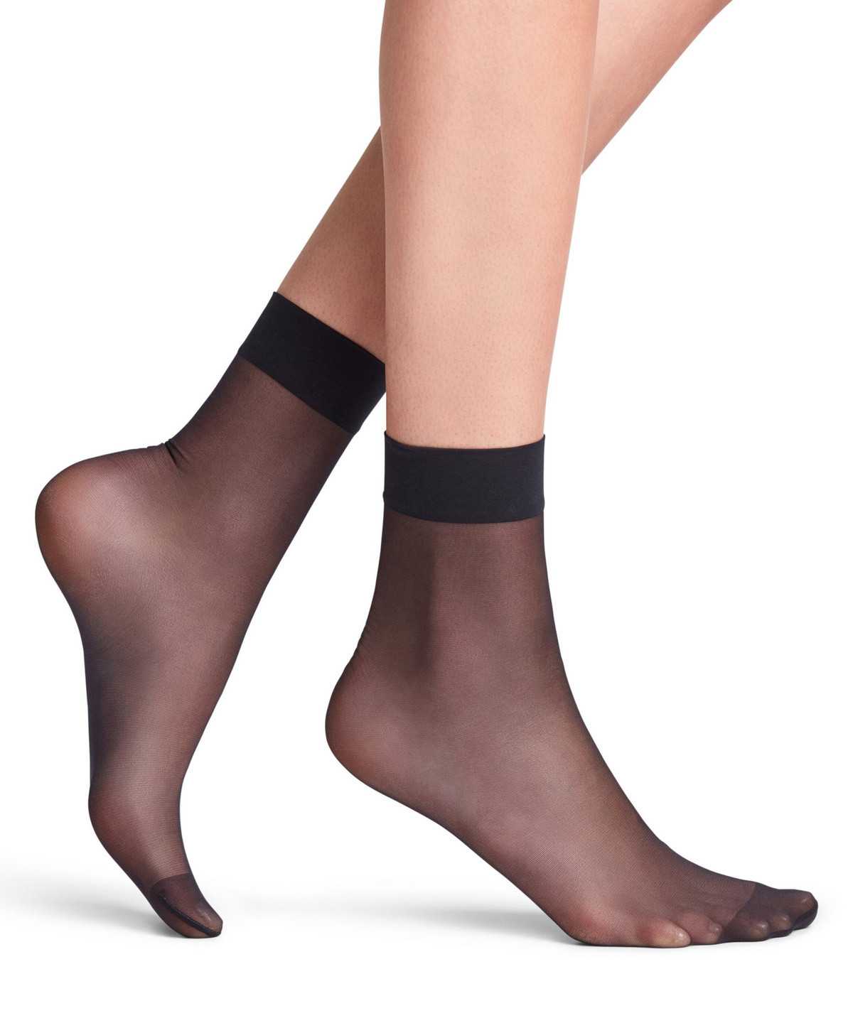 Falke Seidenglatt 15 DEN Ankle socks Zokni Női Kék | DSMH-35690