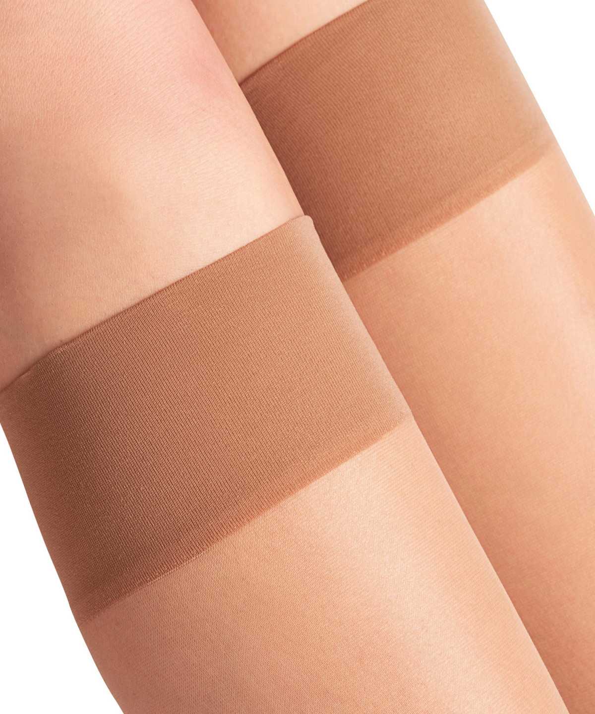 Falke Seidenglatt 15 DEN Knee-high Socks Zokni Női Bézs | MXGI-03984