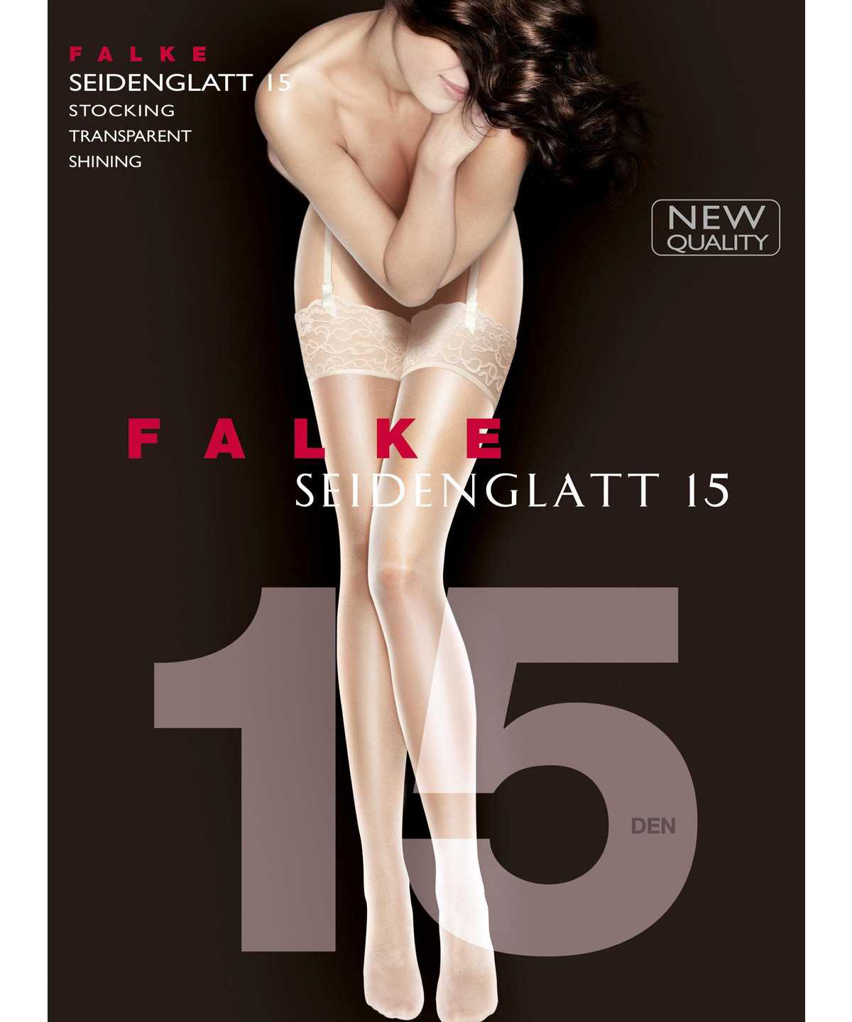 Falke Seidenglatt 15 DEN Stockings Thigh Highs Női Fehér | ZSWA-63720