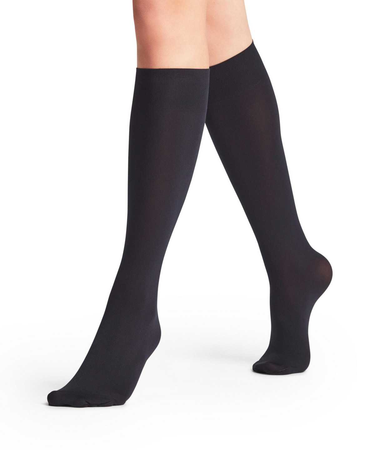 Falke Seidenglatt 40 DEN Knee-high Socks Zokni Női Kék | KSGJ-85407