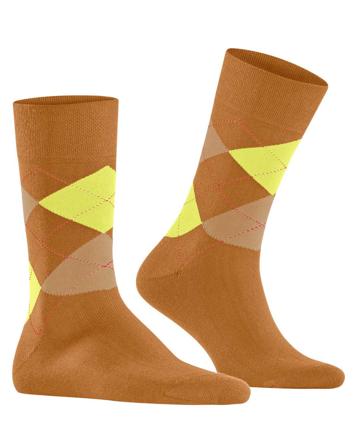 Falke Sensitive Argyle Socks Zokni Férfi Narancssárga | UKTX-51067